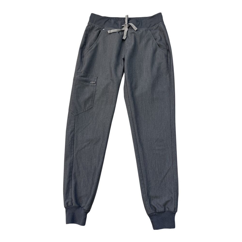 FIGS Women's Zamora Jogger Scrub Pants Gray Size XS Nursing Medical Workwear